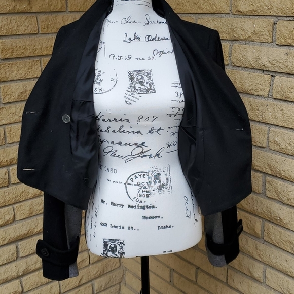 Asos Wool Two Toned Jacket Sz 12 - Picture 5 of 5